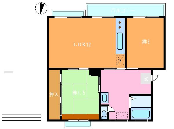 小金原団地の間取り