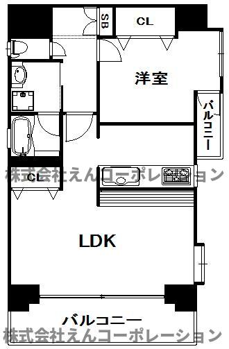 ユーハイム大濠西の間取り