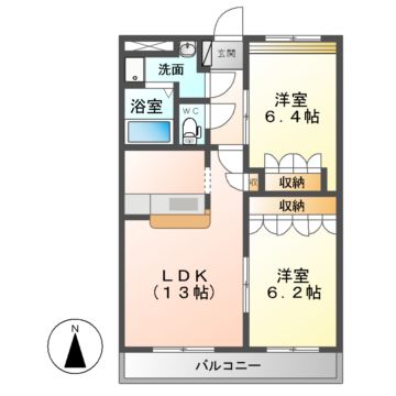 サンハイツの間取り