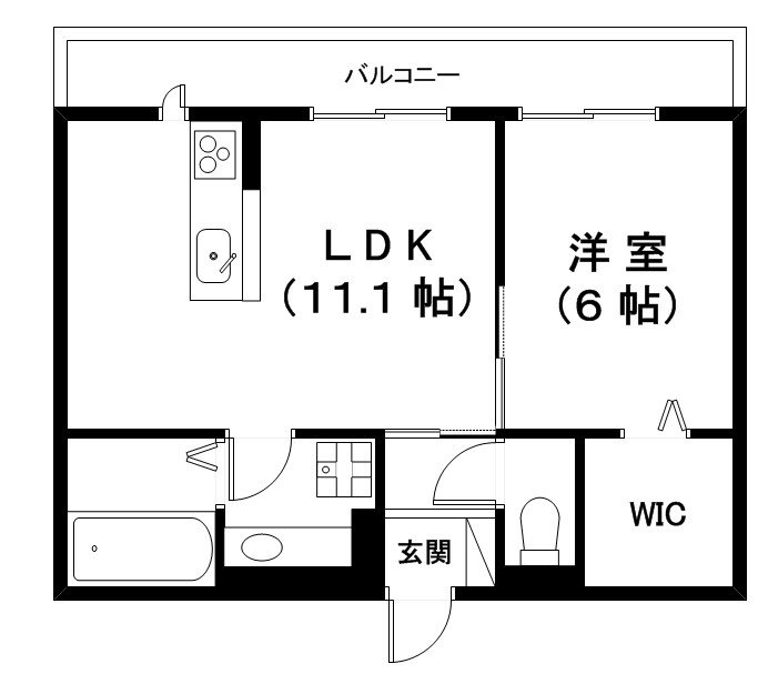 栗東市辻のアパートの間取り