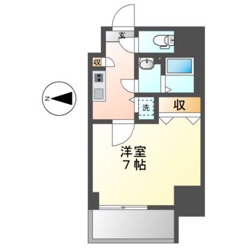 【名古屋市昭和区鶴舞のマンションの間取り】