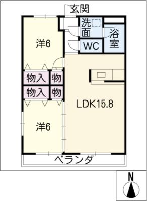 サードヴィラ赤池の間取り