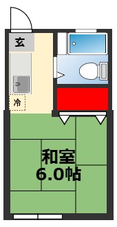 千葉市中央区椿森のアパートの間取り