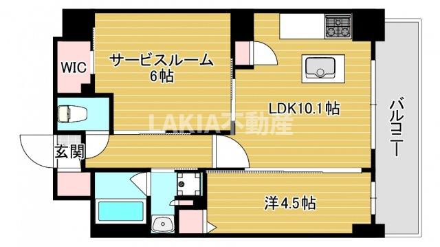 エステムプラザ南船場レジスタの間取り