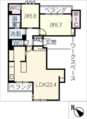 ヒュッゲ桜花の間取り