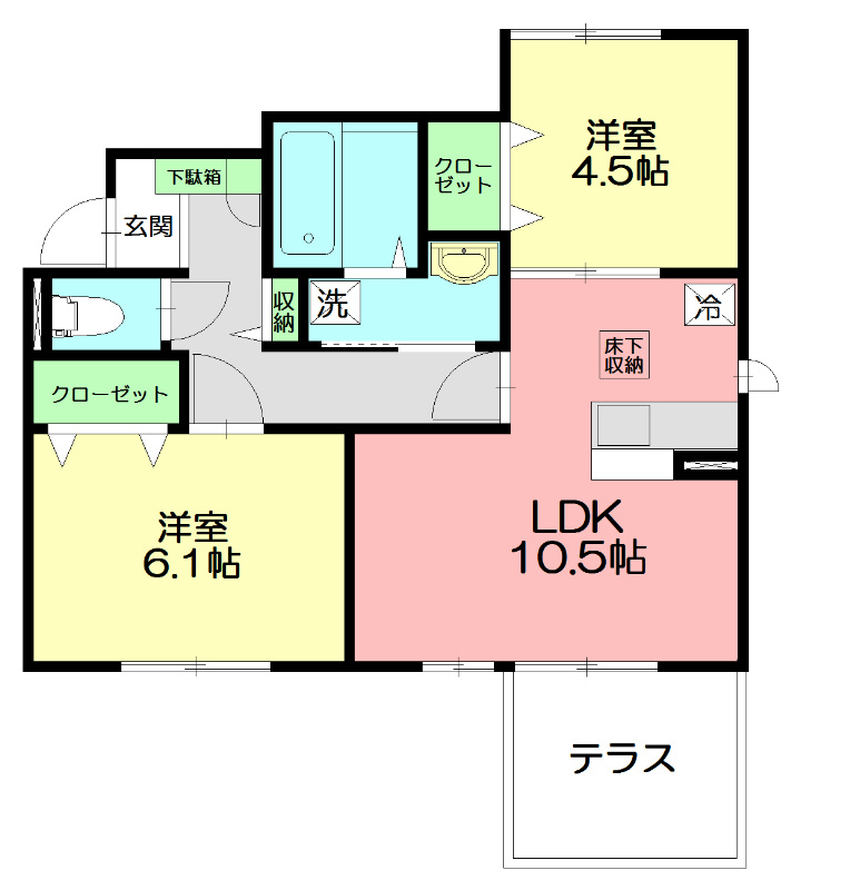 グレイスＢの間取り