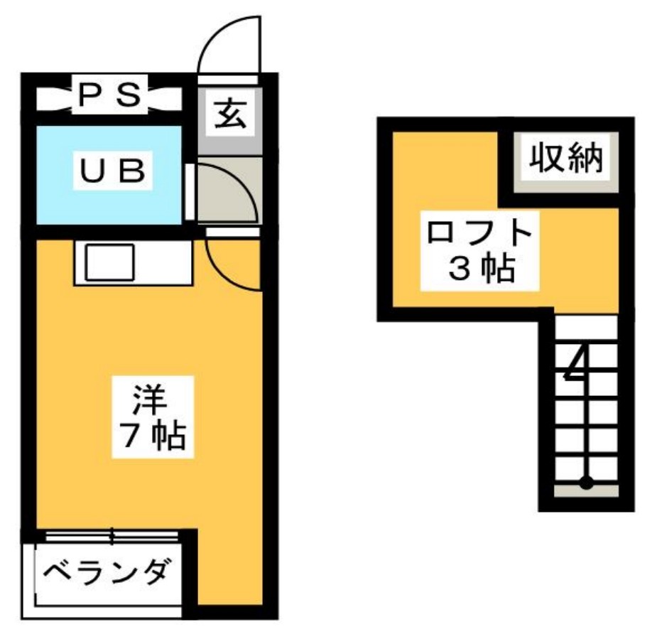 COZY上足洗の間取り