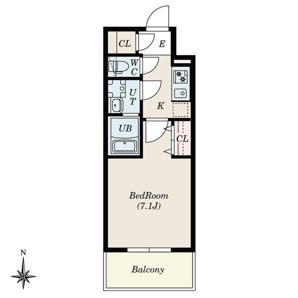 S-RESIDENCE尾頭橋clarityの間取り