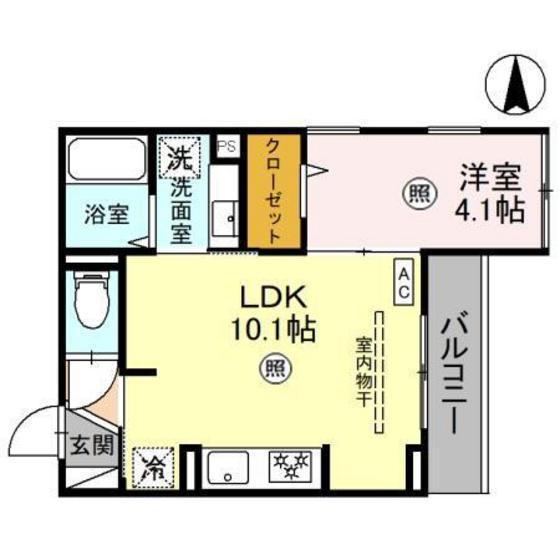Ｄ－ＲＯＯＭ山田町の間取り
