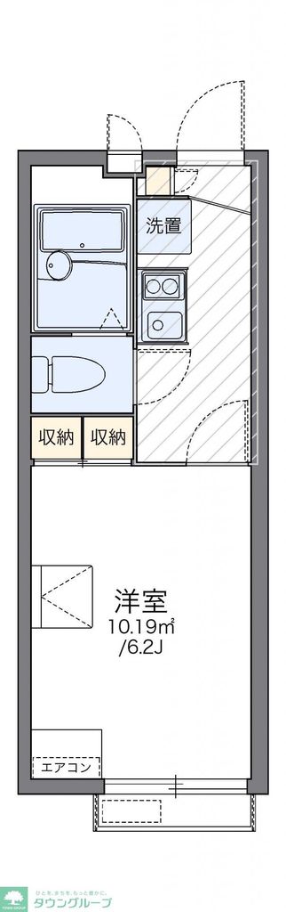 レオパレスTAKA デルタの間取り写真