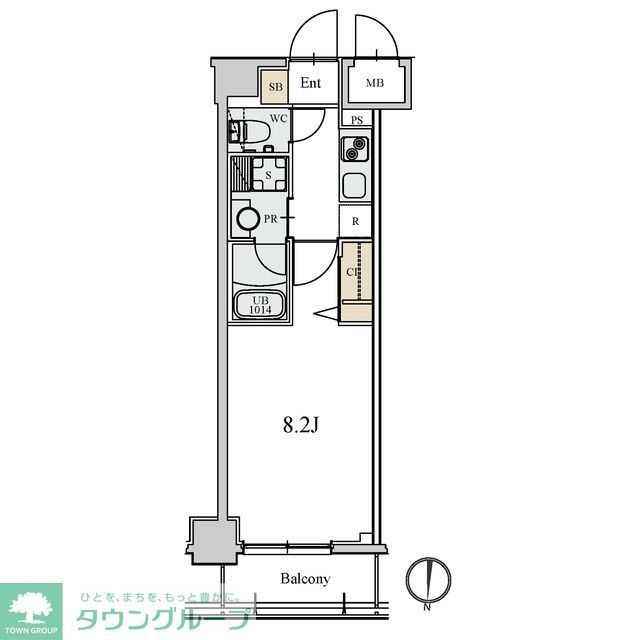 アスール菊川の間取り