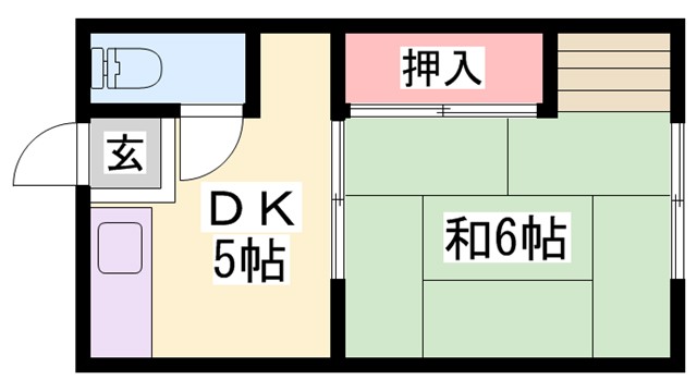 牛尾アパートの間取り