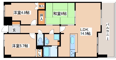 ロイヤルビブレ雲雀ヶ丘の間取り