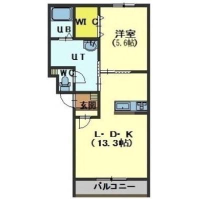 函館市松川町のマンションの間取り