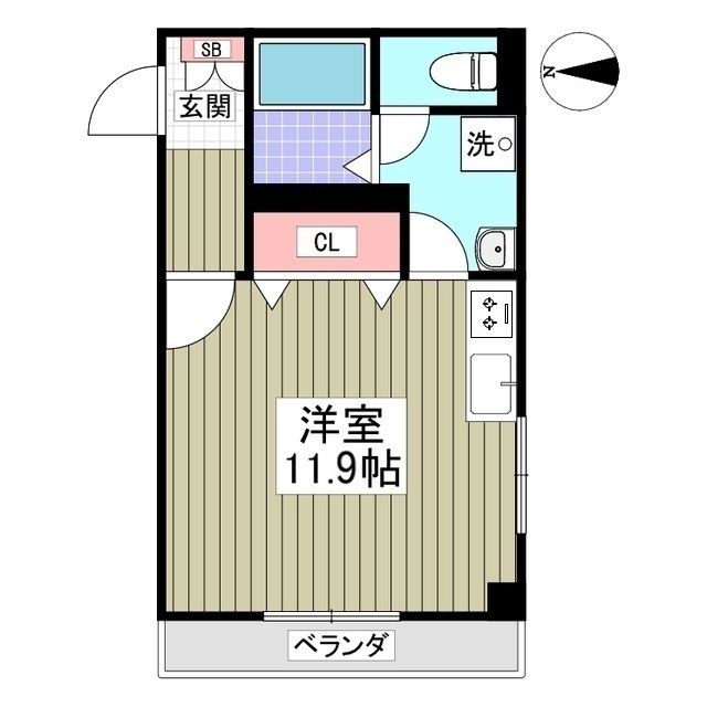 小田原市鴨宮のマンションの間取り