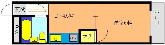 ハイツ愛和の間取り