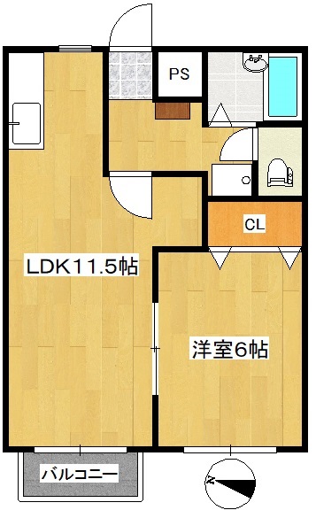 エトランゼIIの間取り