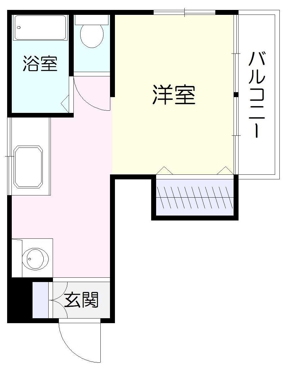 鹿児島市中央町のマンションの間取り