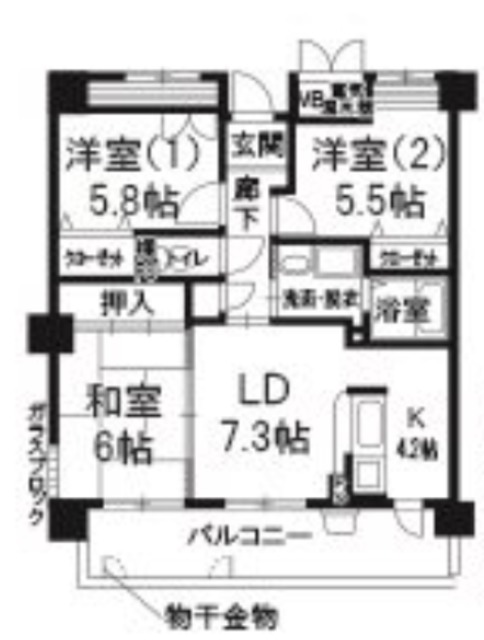 ソレアード鶴見の間取り