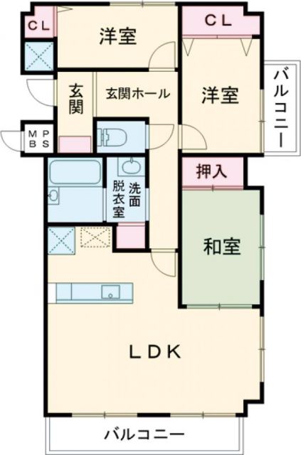 ビューティフルライフの間取り