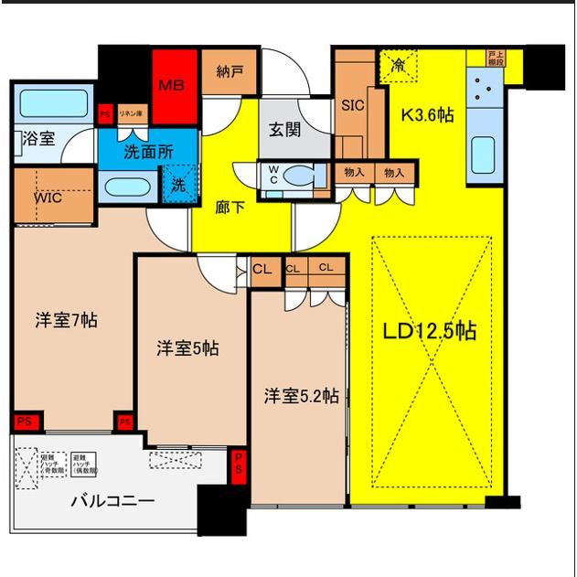 梅田ガーデンレジデンスの間取り