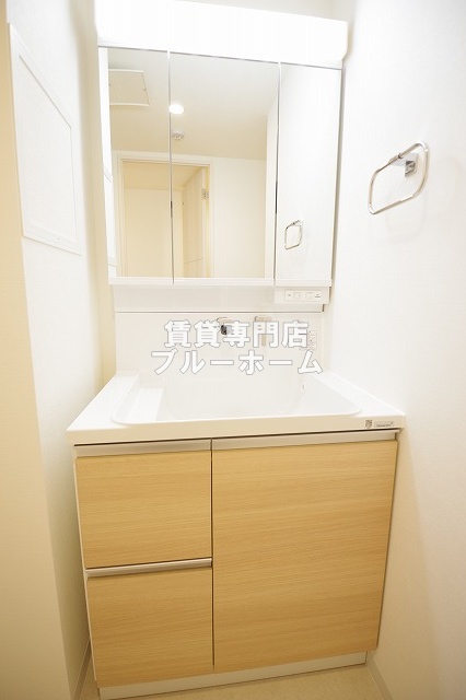 洗面設備　収納豊富な洗面所！