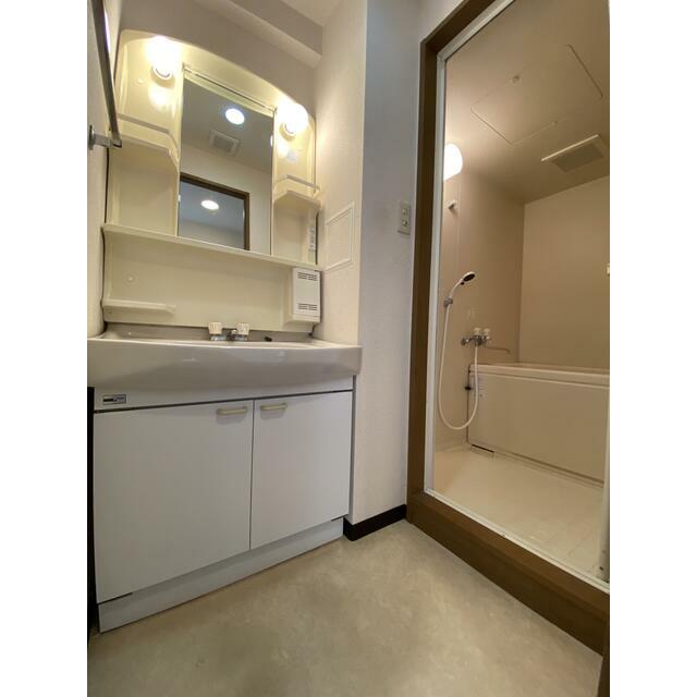 洗面設備　写真は２１０号室です