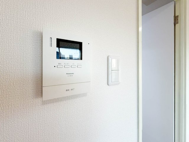 セキュリティ　モニター付きで安心です！