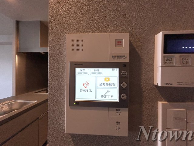 セキュリティ　モニター付きインターフォンです