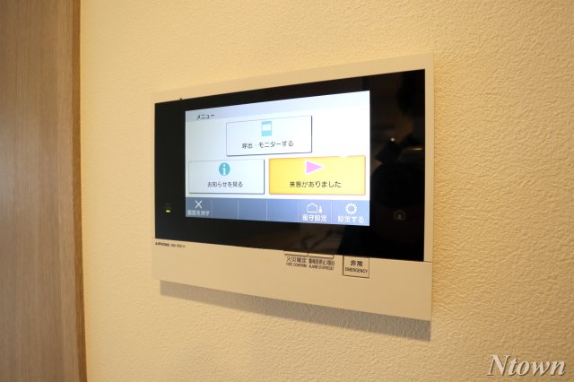 セキュリティ　モニター付きインターホンです