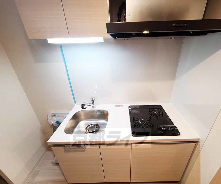 キッチン　ガスコンロ付きのキッチン