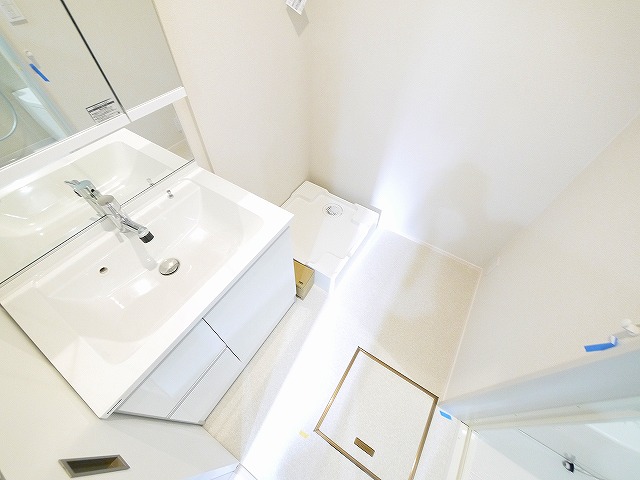 洗面設備　コンパクトで使いやすい洗面所