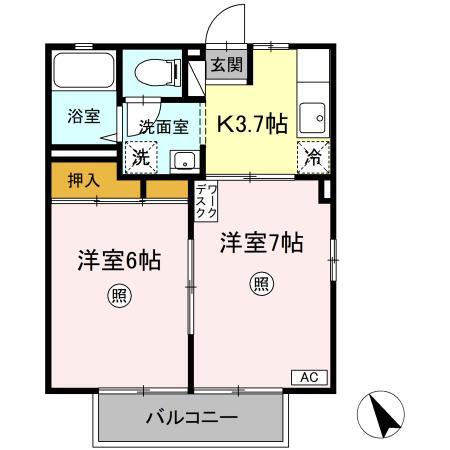 テールフォーム Aの間取り写真