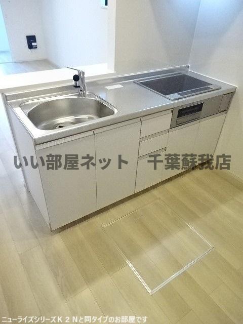 キッチン　コンパクトなキッチンで掃除もラクラク