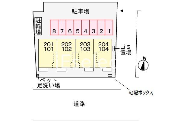 駐車場　配置図