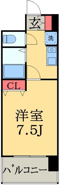 ＪＲ外房線 鎌取駅 徒歩3分 14階建 築13年の間取り写真