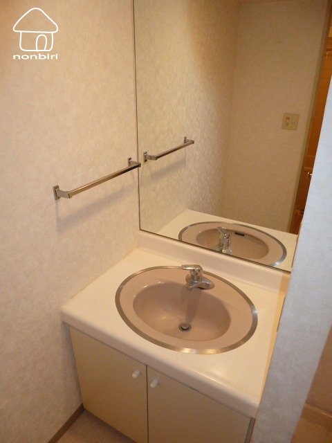洗面設備　朝の身支度にはかかせません（別のお部屋の写真です）