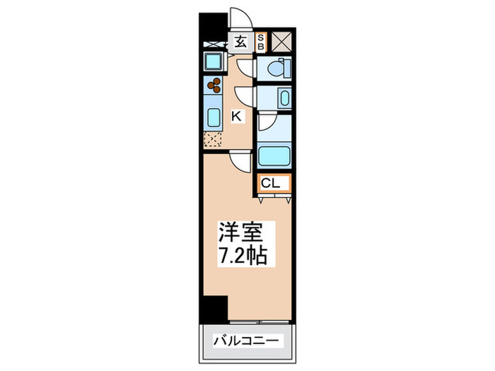 サムティ阿波座Lussoの間取り写真