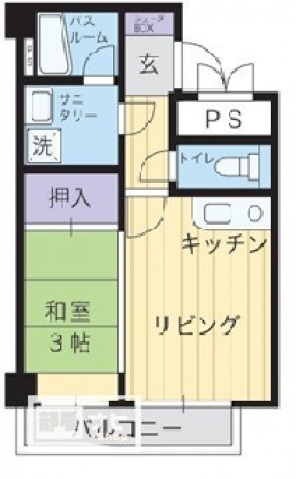アディオ錦町の間取り写真