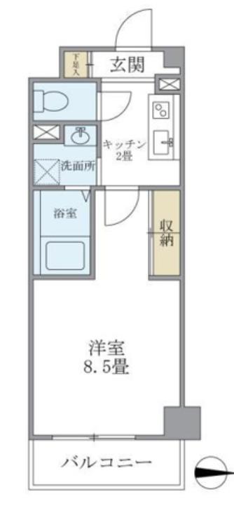 ドミール平和台の間取り写真