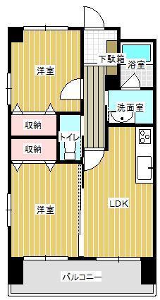 グラード西川津の間取り写真