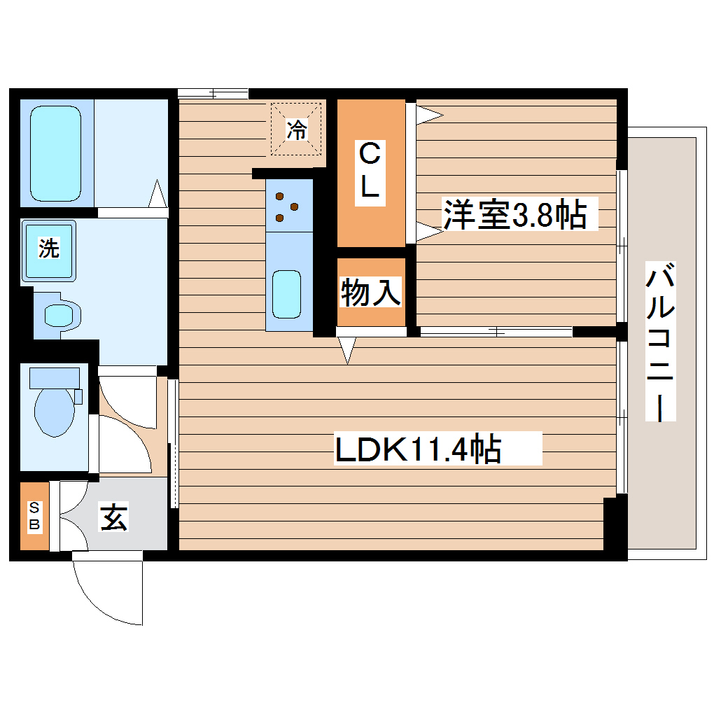 D-room Dearcourt八本松の間取り写真