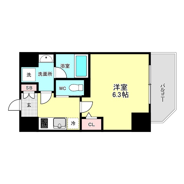 エスライズ西本町の間取り写真