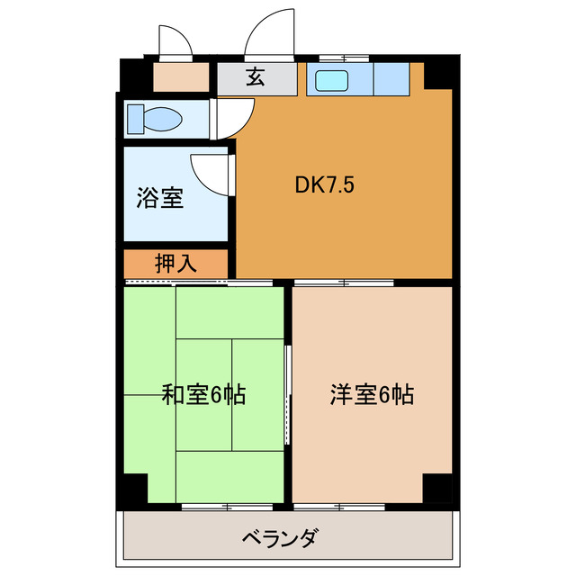アネックス安井の間取り写真