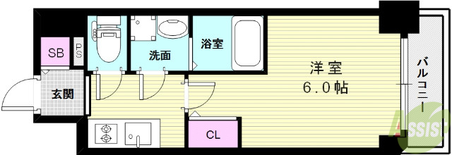 エスリード神戸レジデンスの間取り写真
