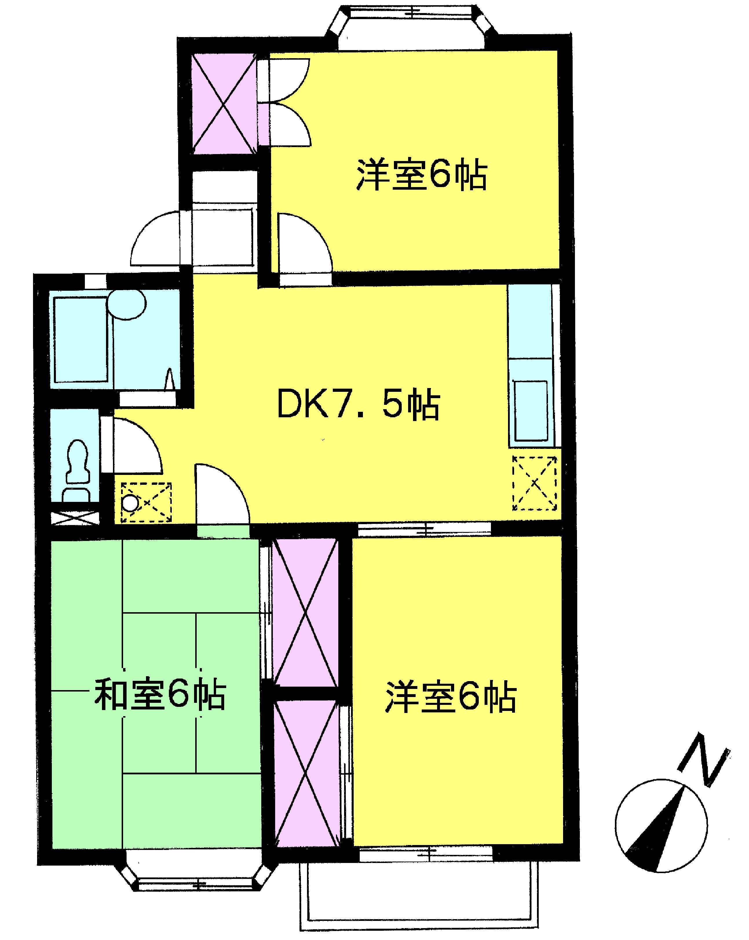 ひまわりハイツの間取り