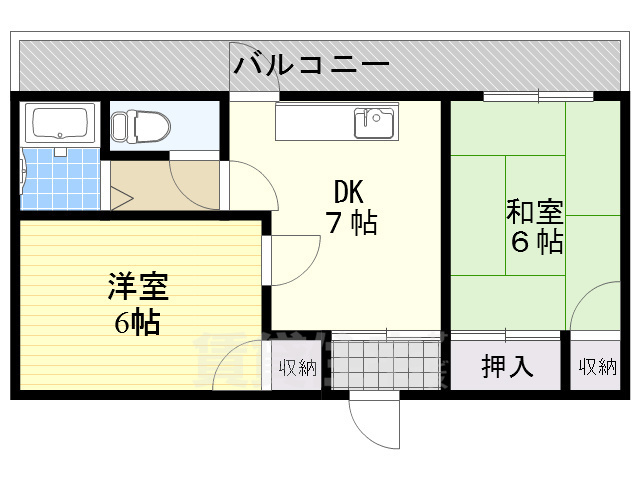 藤井寺市藤ケ丘のマンションの間取り