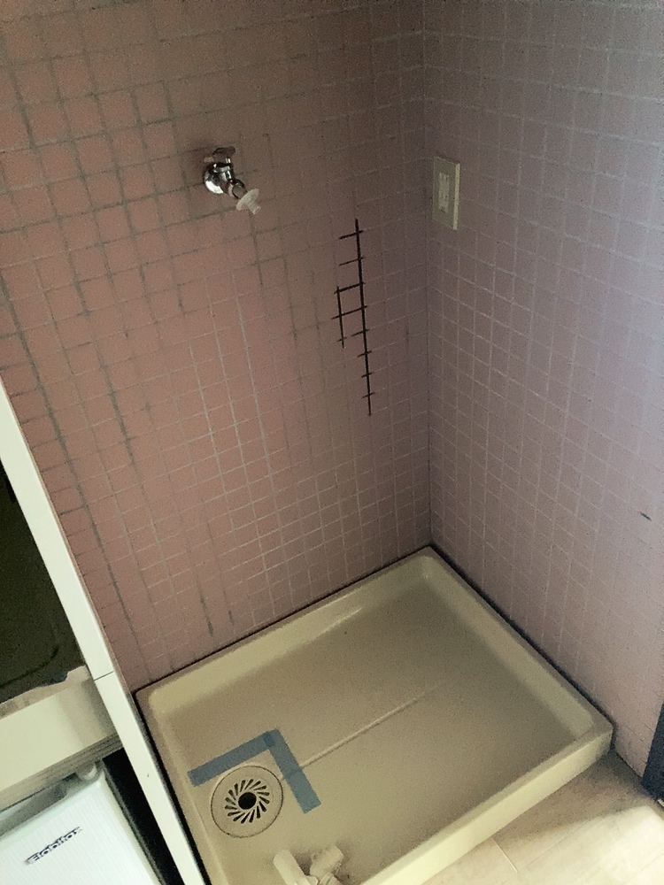 洗面設備　洗濯機置き場