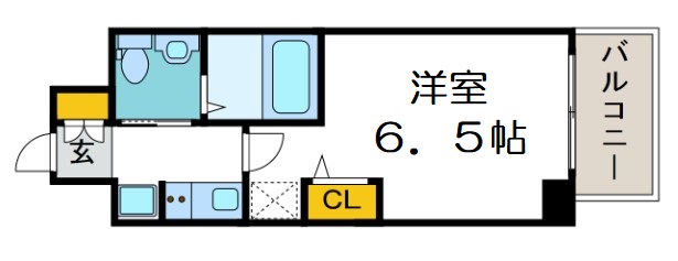 エステムコート難波WEST-SIDE IVザ・フォースの間取り