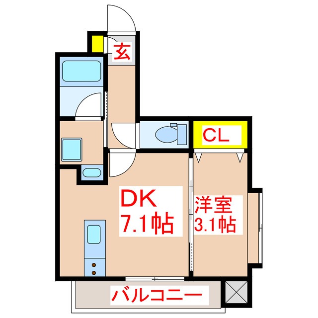 フィオーレ城南の間取り